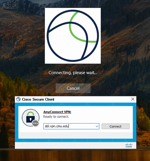 secure client connection window